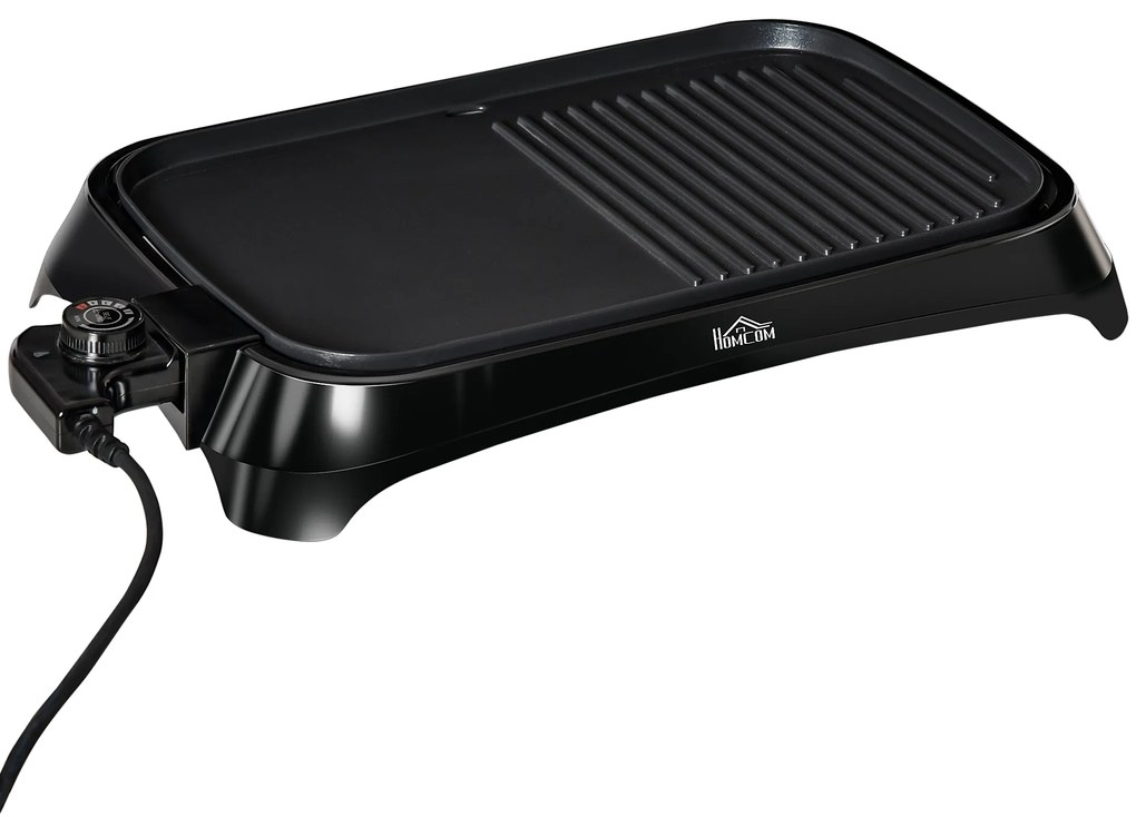 Gratar electric HOMCOM antiaderent,1600W | Aosom Romania