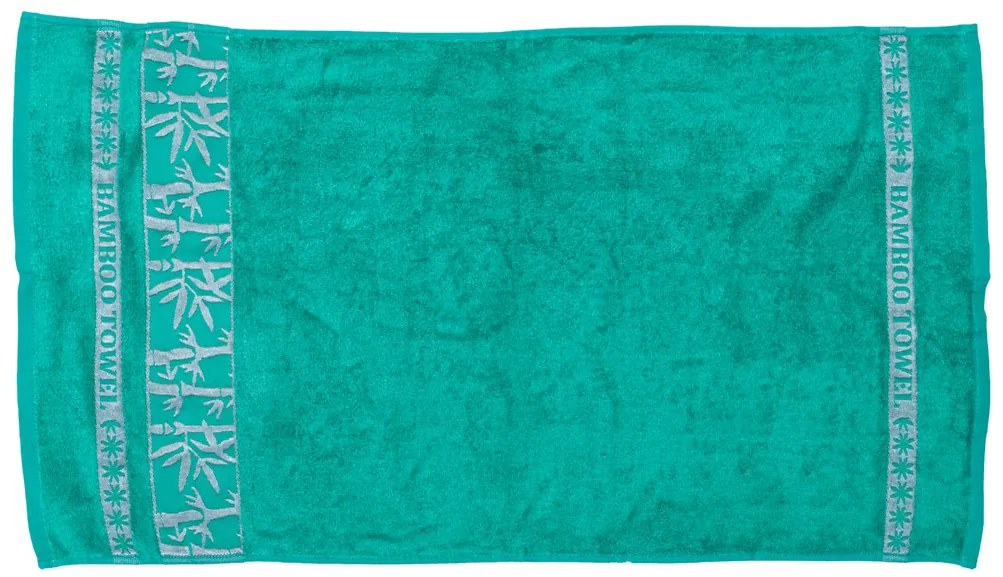 Prosop de baie din fibra de bambus verde, BAMBOO 70 x 140 cm, 70% fibră de bambus | 30% bumbac