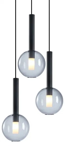 Lustră pe cablu NIKO 3xG9/9W/230V negru