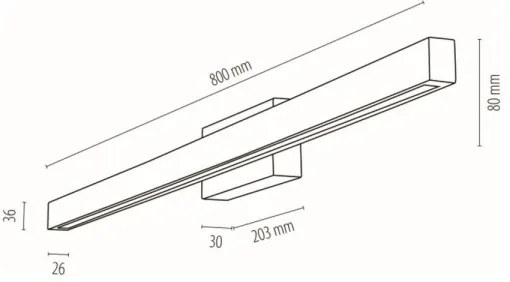 Spot-Light19912104 - Aplică de perete LED pentru baie AQUAVIVA LED/12W/230V IP44