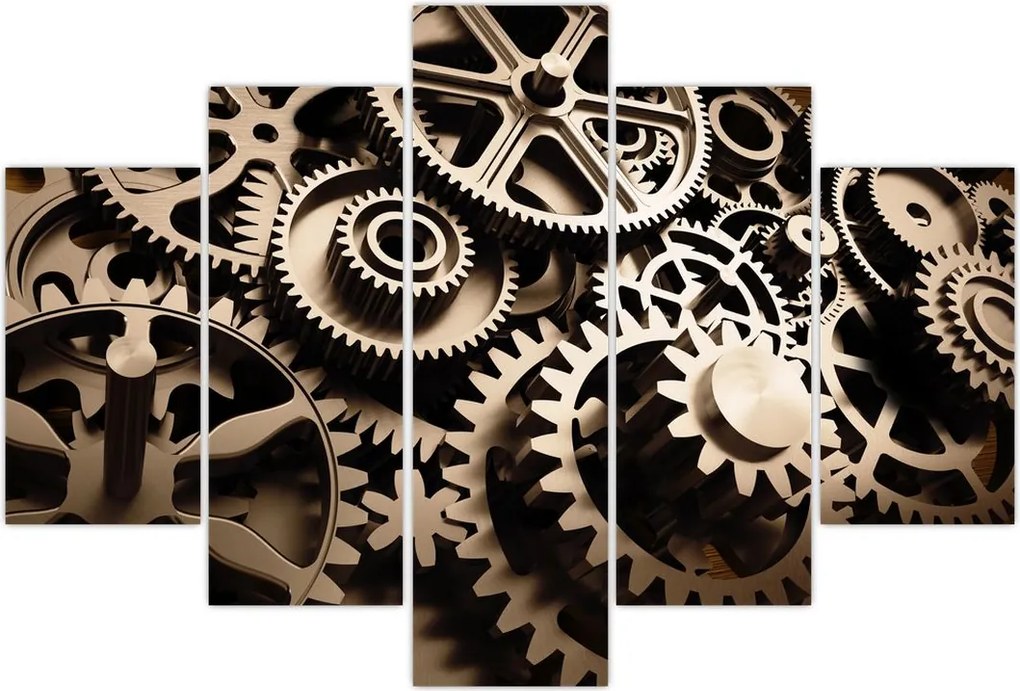 Tablou - Piese de ceas (150x105 cm)