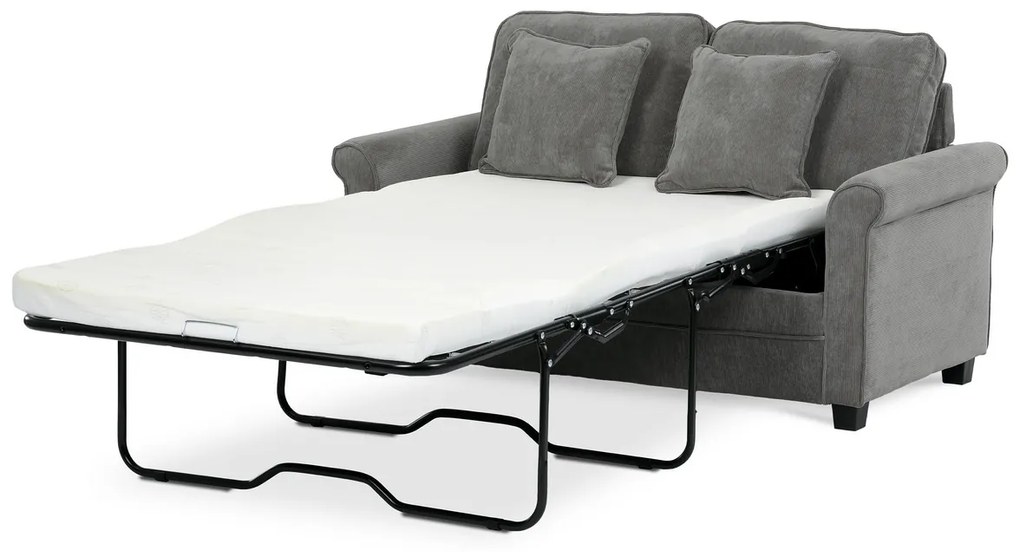 Canapea cu două locuri ASB-4170 GREY2, manșetă,gri