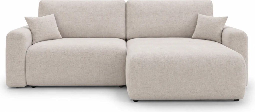 Coltar extensibil reversibil in forma de L NORDEN PAROS 250x140 cm, crem