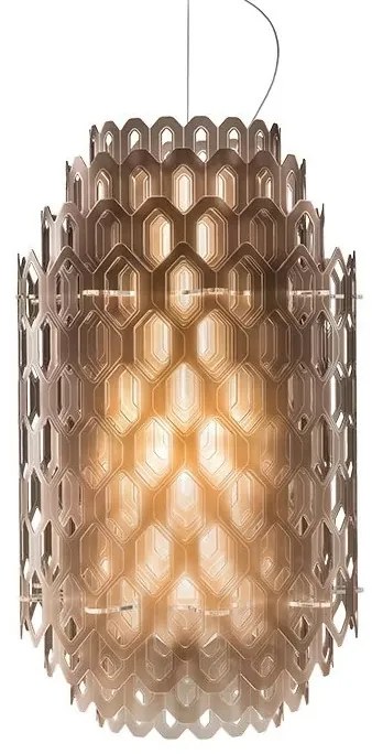 Lustra design Art Deco realizata manual Chantal Small Orange