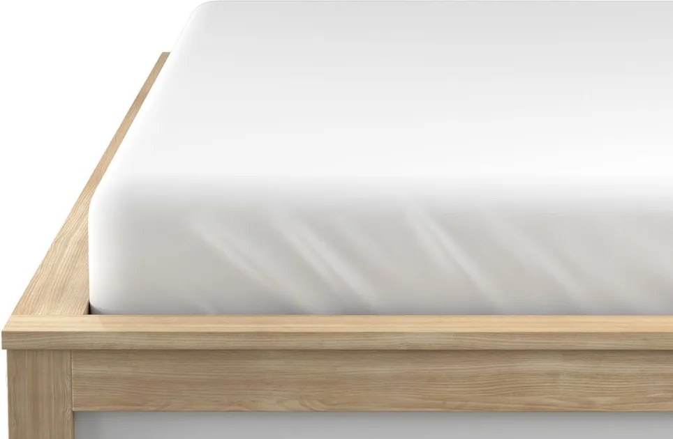 Cearsaf jersey cu lycra alb 180 x 200 cm