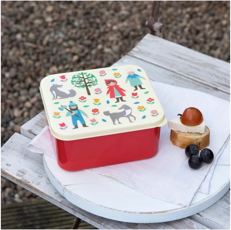 Recipient pentru gustare cu model Scufița Roșie Rex London Red Riding Hood