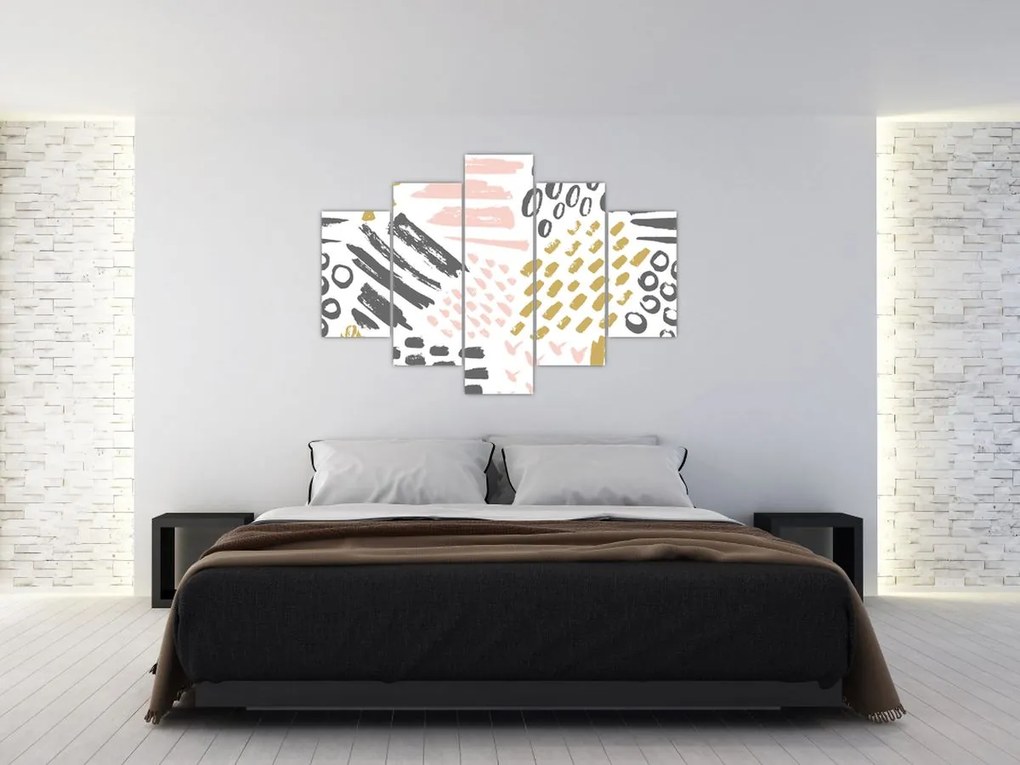 Tablou - Accidente vasculare cerebrale abstracte (150x105 cm)