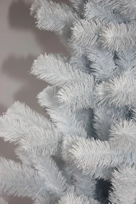 Brad de Crăciun feeric de culoare albă luxoasă 220 cm