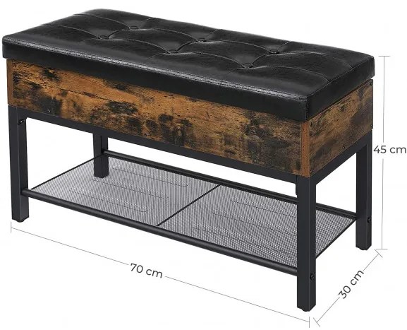 Pantofar Vintage, Maro, 70 x 30 x 45 cm