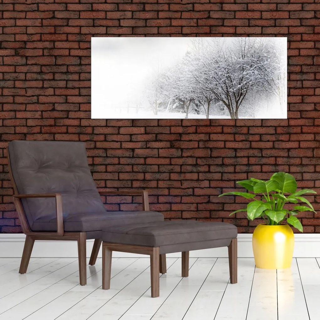 Tablou - Aleea de iarnă (120x50 cm)