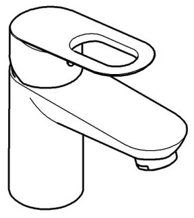 GROHE 32857000 - Ventil pentru montaj pe blat BAULOOP DN 15, crom lucios