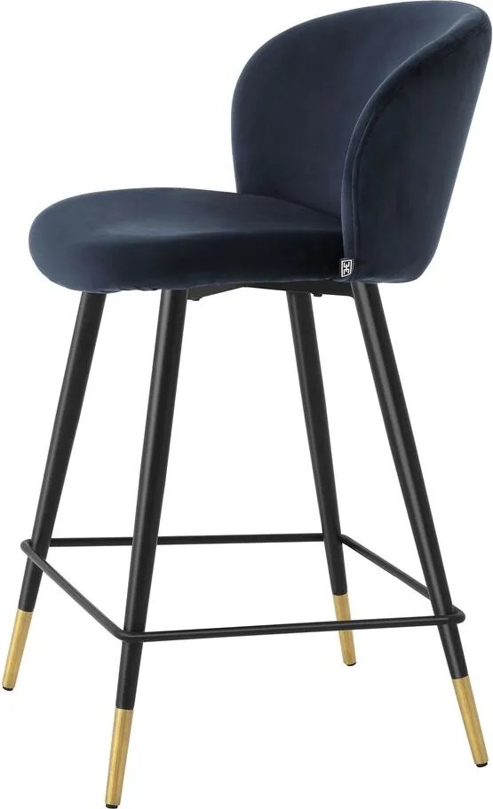 Scaun de bar design elegant LUX Counter Stool Volante, albastru 115739 HZ