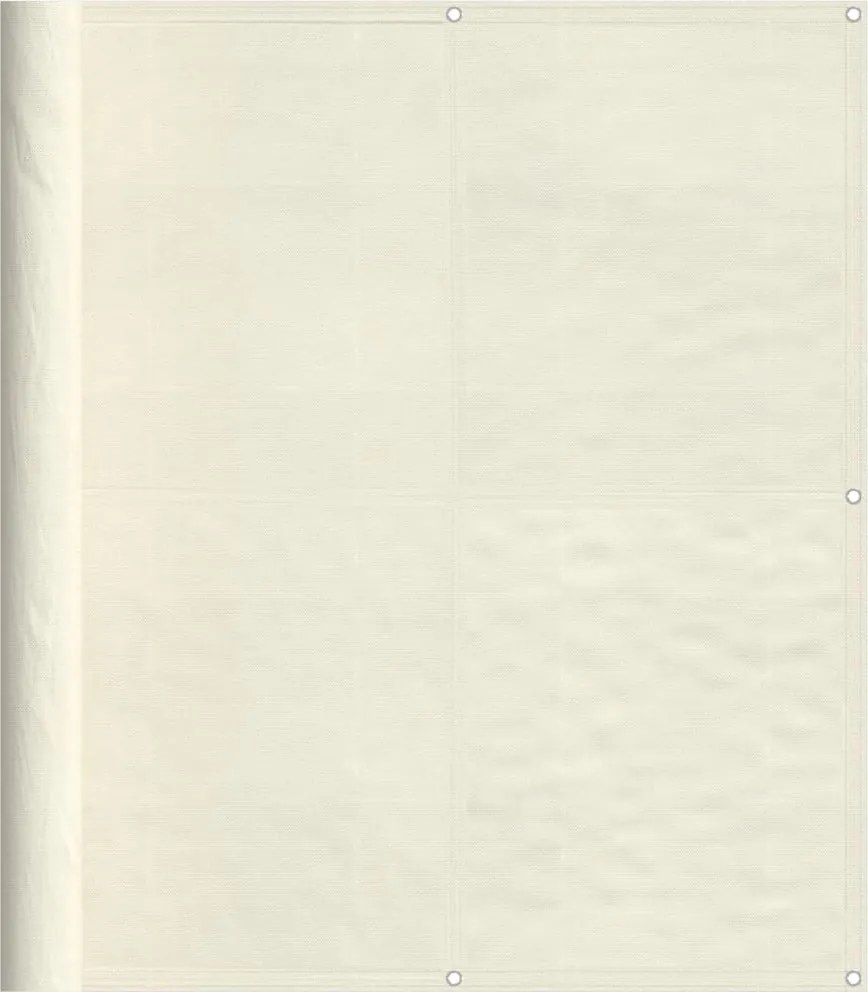 vidaXL Paravan de balcon, crem, 120x1000 cm, 100% poliester oxford