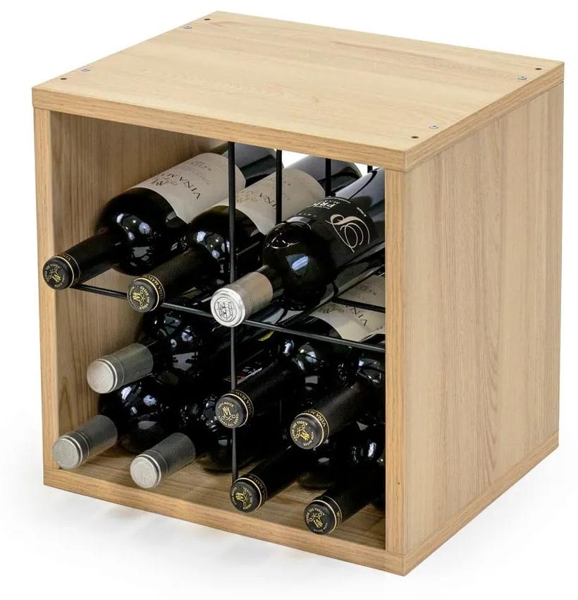 Raft pentru sticle de vin cu aspect de lemn de fag număr sticle 16 – Compactor