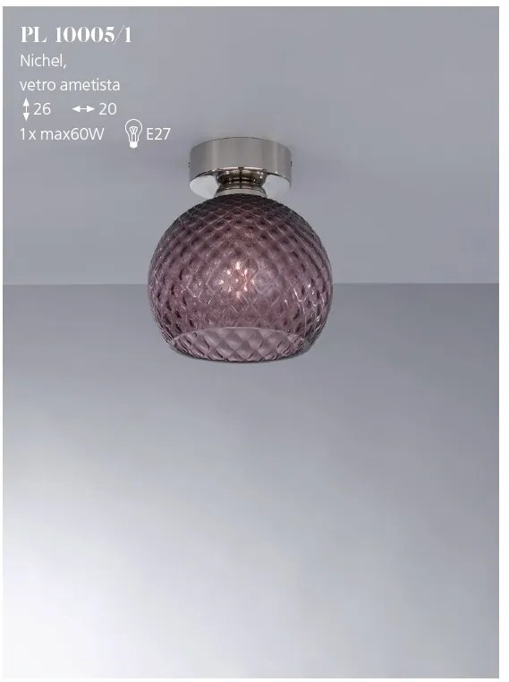 Plafoniera moderna design italian 10005 Amethyst