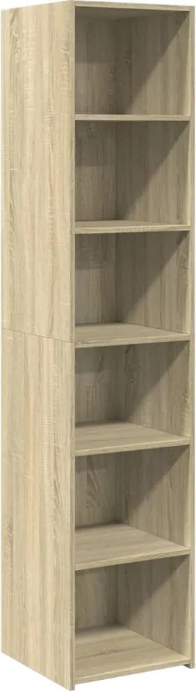 vidaXL Dulap înalt, stejar sonoma, 40x41x185 cm, lemn prelucrat