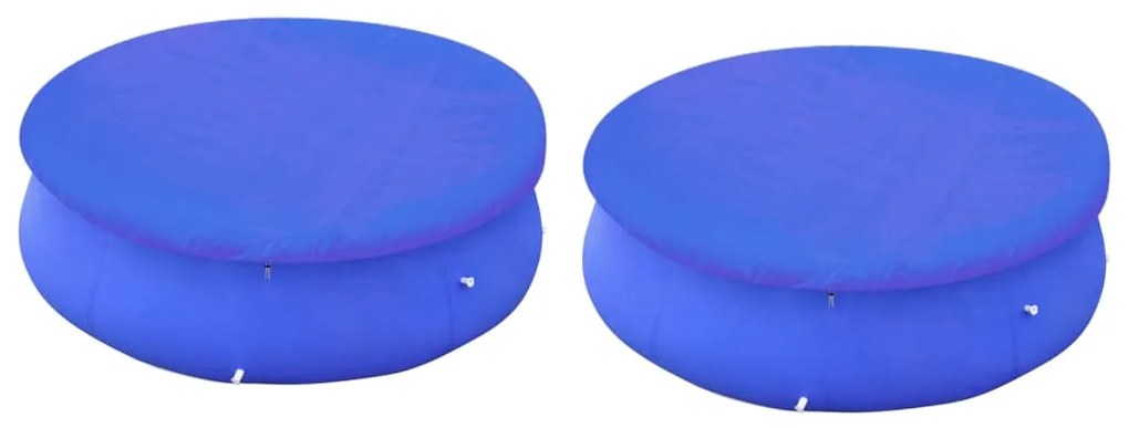 vidaXL Huse de piscine supraterane, 2 buc., rotunde, 300 cm