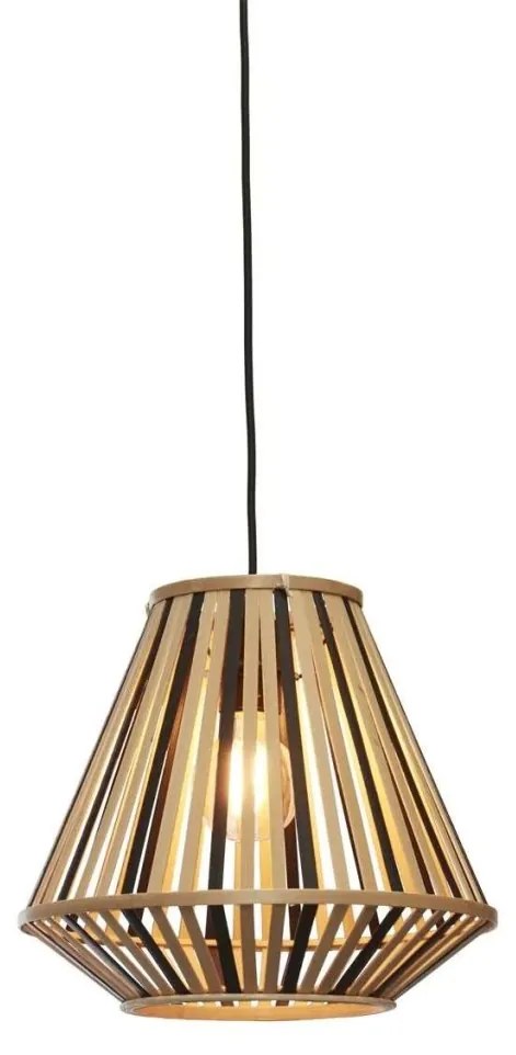 Lustra/Pendul eco din bambus Merapi diamond, bl/nat