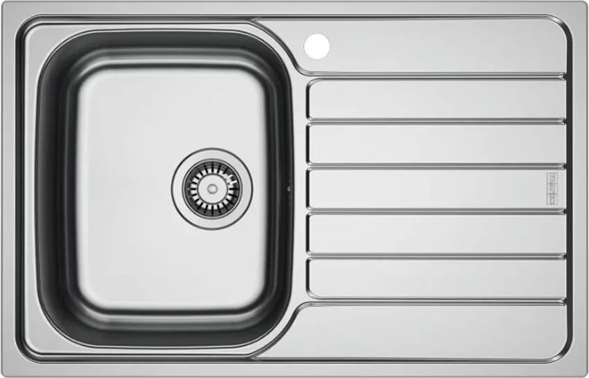 Chiuveta bucatarie inox Franke Spark 78x50 cm cu 1 cuva cu picurator dreapta finisaj lucios