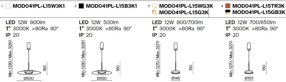 Pendul LED design modern El