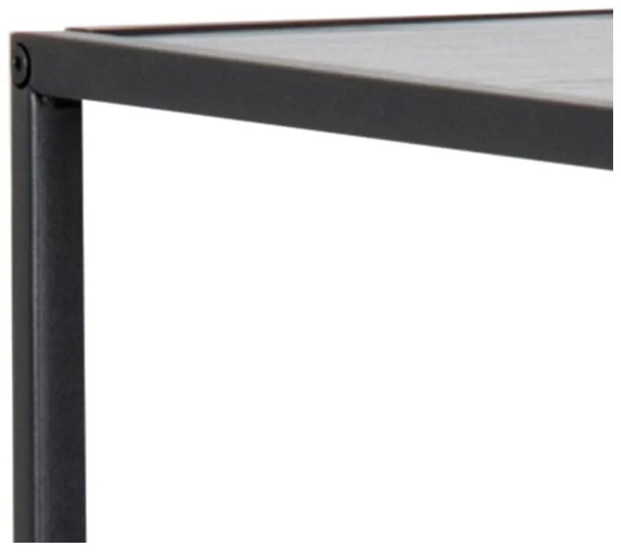 Bibliotecă neagră 77x114 cm Seaford – Actona