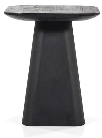 Masuta de cafea din lemn de mango Aron 40x40 cm neagra