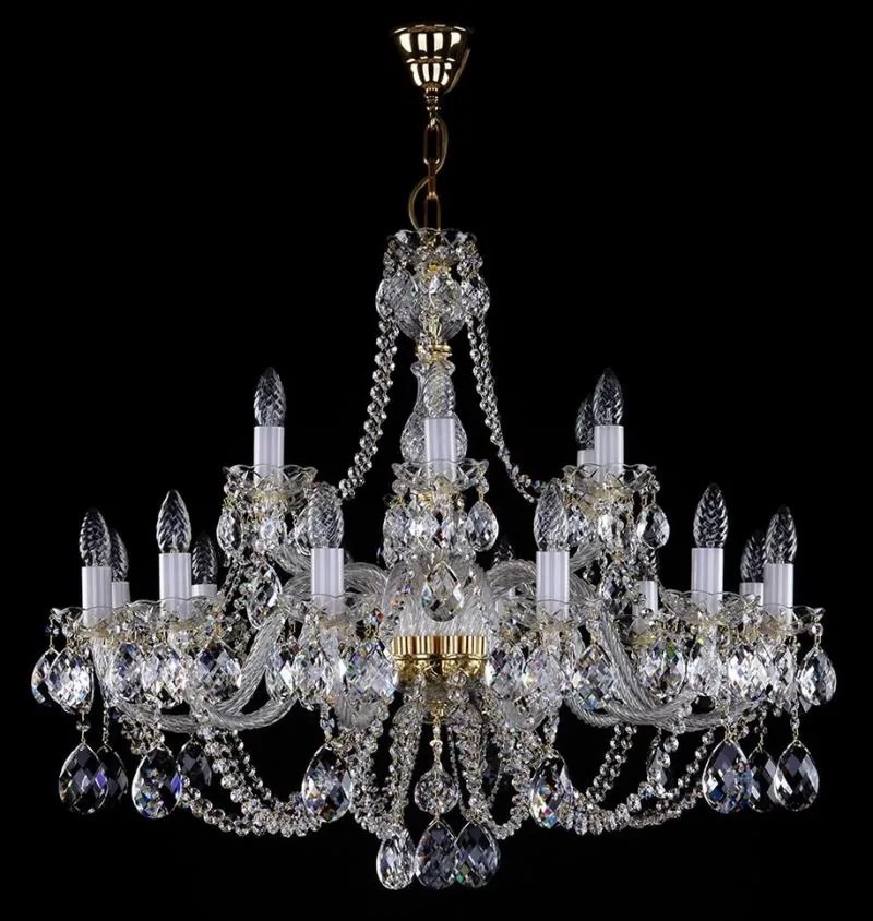 Candelabru Cristal Bohemia Exclusive 18 brate, diam. 82cm Cherry CE