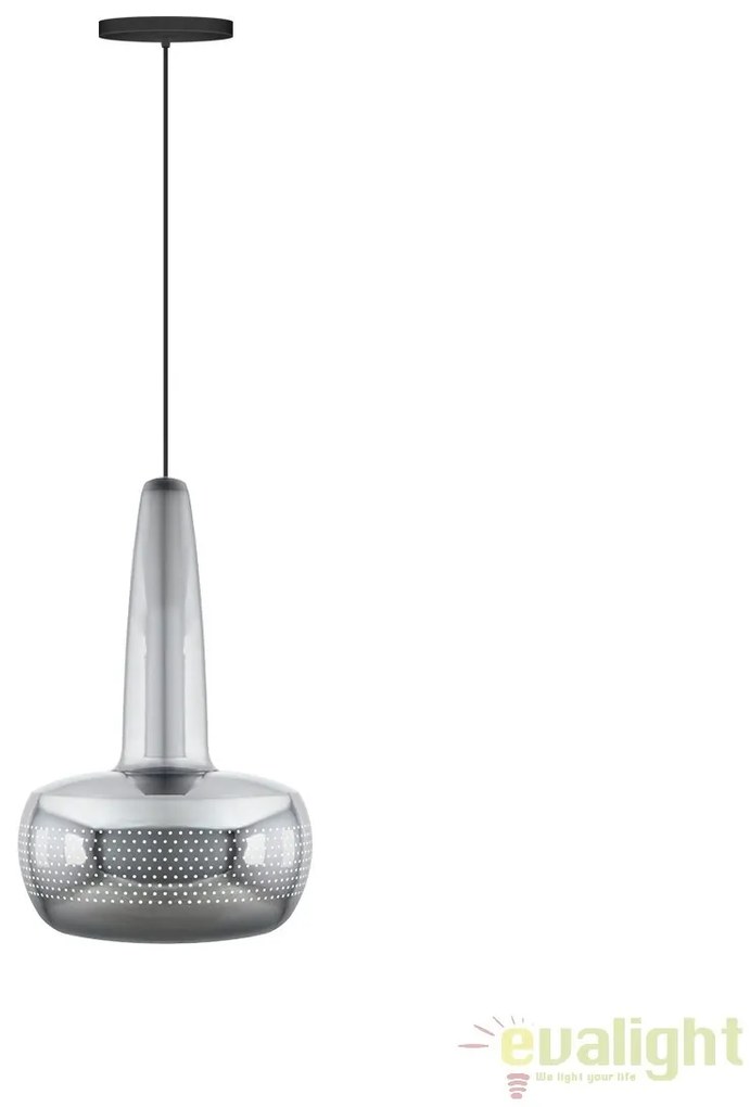 Abajur metalic design retro Clava Polished Steel