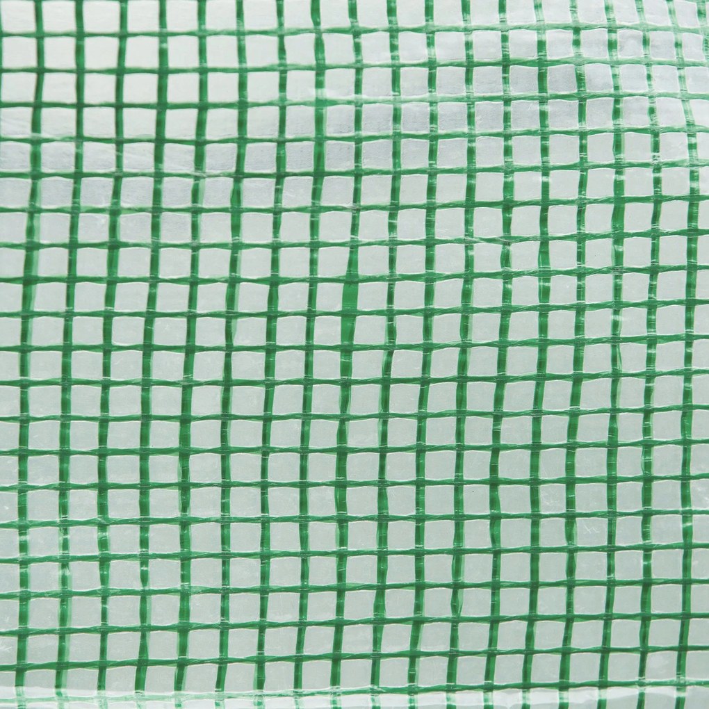 Outsunny Sera de gradina tunnel 2 x 3m, 6m² cu usa rulanta, 4 ferestre, - Otel galvanizat PE inalta densitate Verde | Aosom Romania