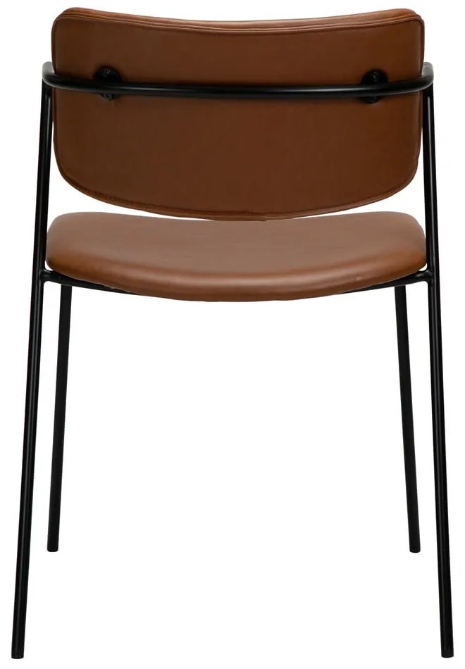 Scaun cu husă din piele artificială DAN-FORM Denmark Zed, maro