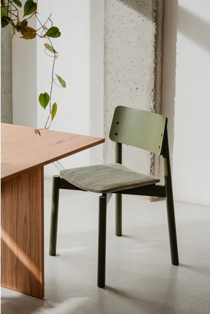 Scaun de dining verde stivuibil Wem – noo.ma