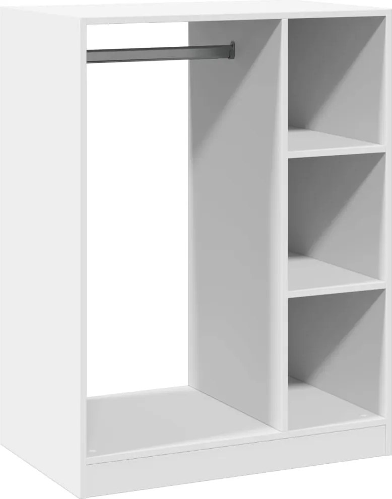 vidaXL Dulap, alb, 77x48x102 cm, lemn prelucrat