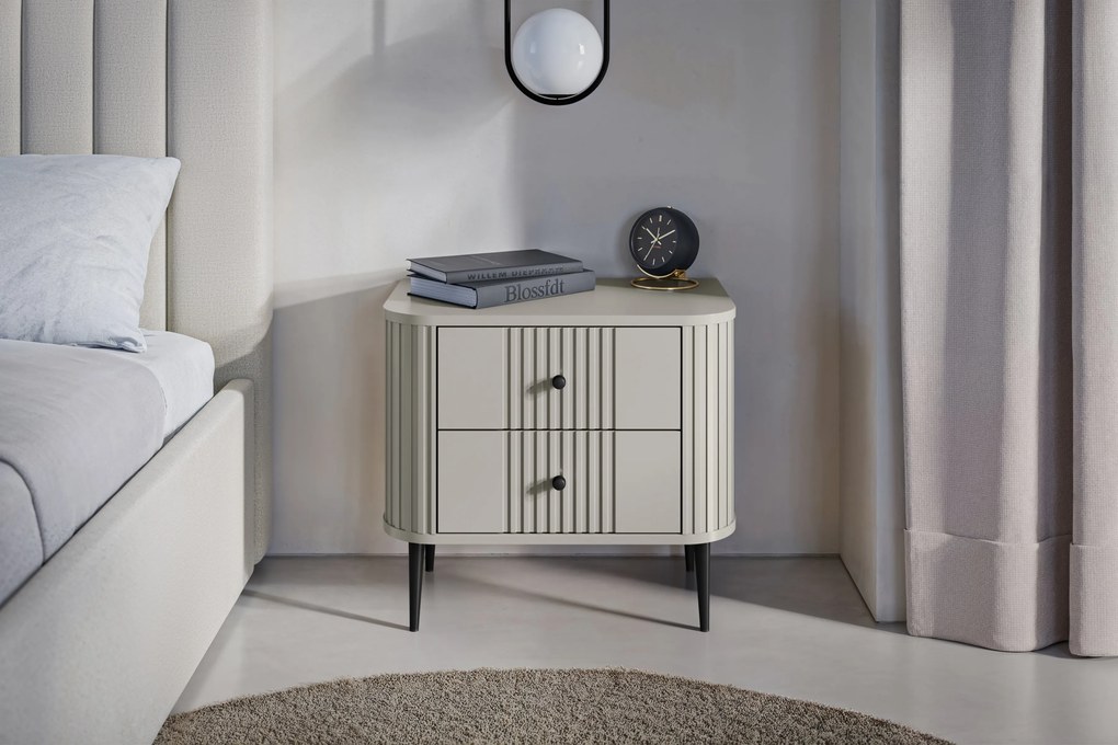 Set noptiere Vesper 56 cm - cașmir / picioare negre