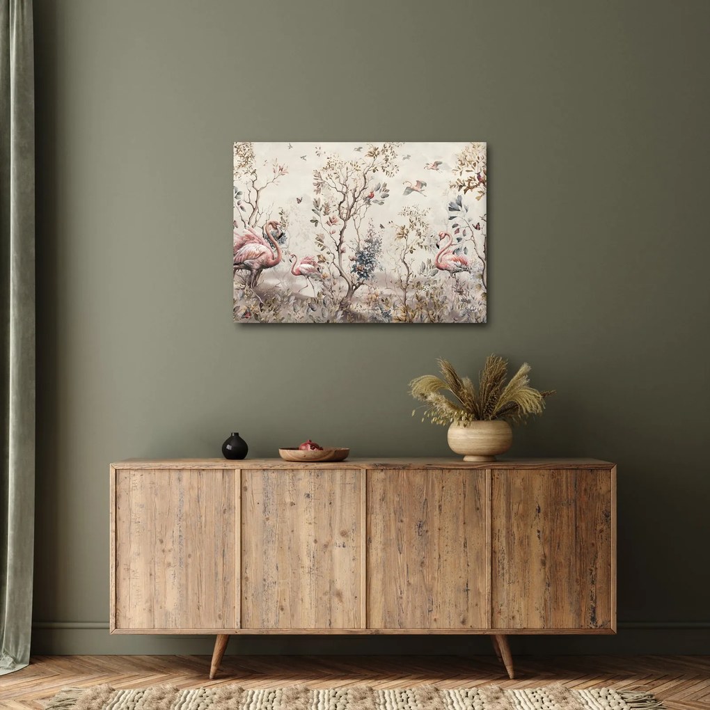 Tablou - Desen de flamingo (70x50 cm)