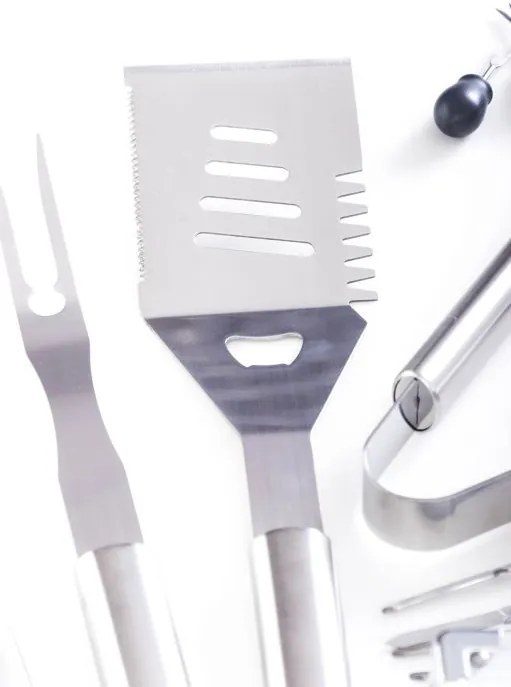 Set de unelte pentru grătar G21, 17 buc, carcasă aluminiu