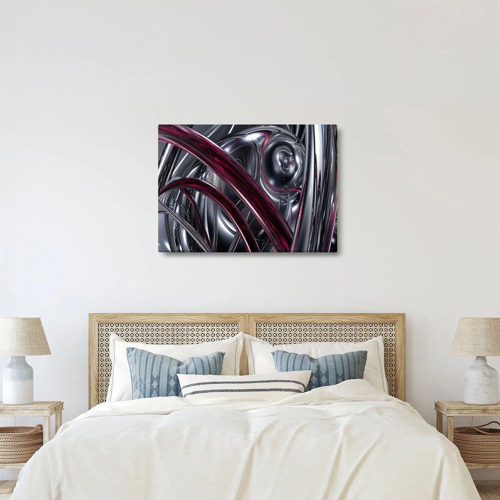 Tabloul cu abstracție gri (70x50 cm)