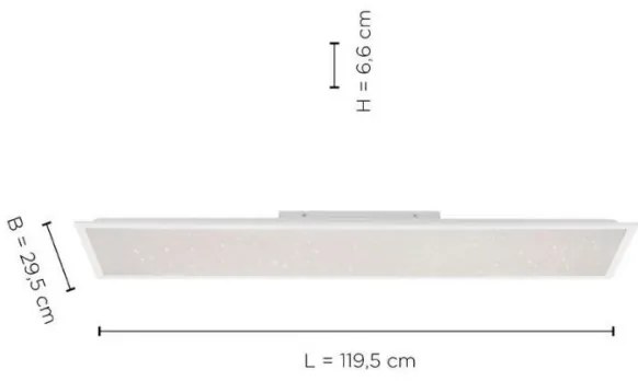 Leuchten Direkt 14762-16 - Lampă LED dimabilă STARRYFLAT LED/36W/230V + DO