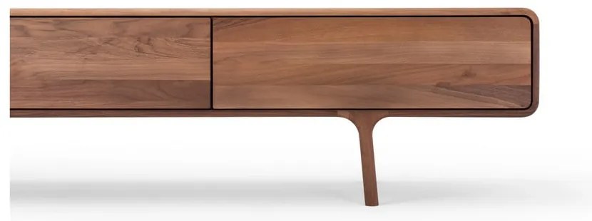 Comodă TV maro din lemn de nuc 220x45x45 cm Fawn – Gazzda