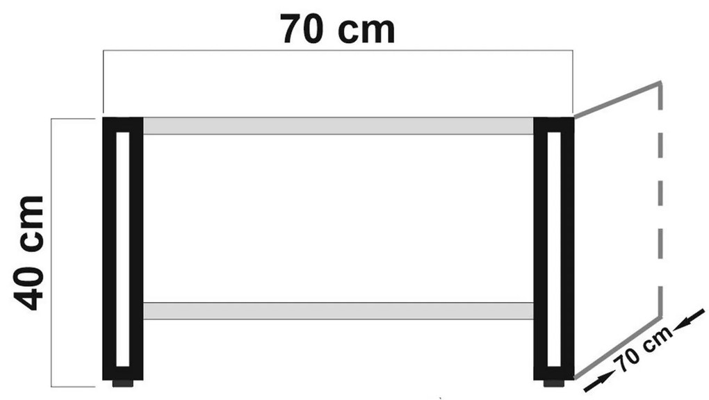 Măsuță de cafea Cosmopolitan 1 (pin antlantic + negru). 1071945