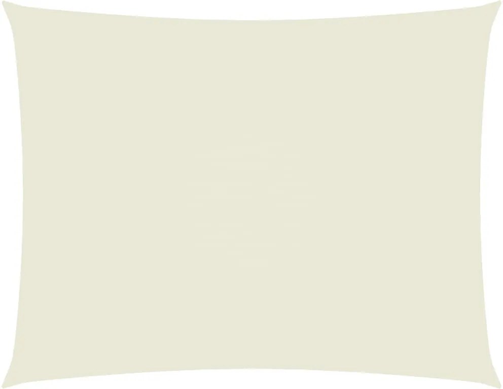 vidaXL Pânză parasolar, crem, 2,5x4 m, țesătură oxford, dreptunghiular