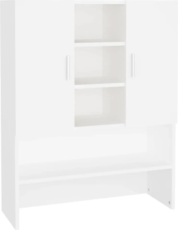 vidaXL Dulap mașină de spălat, alb, 70,5x25,5x90 cm