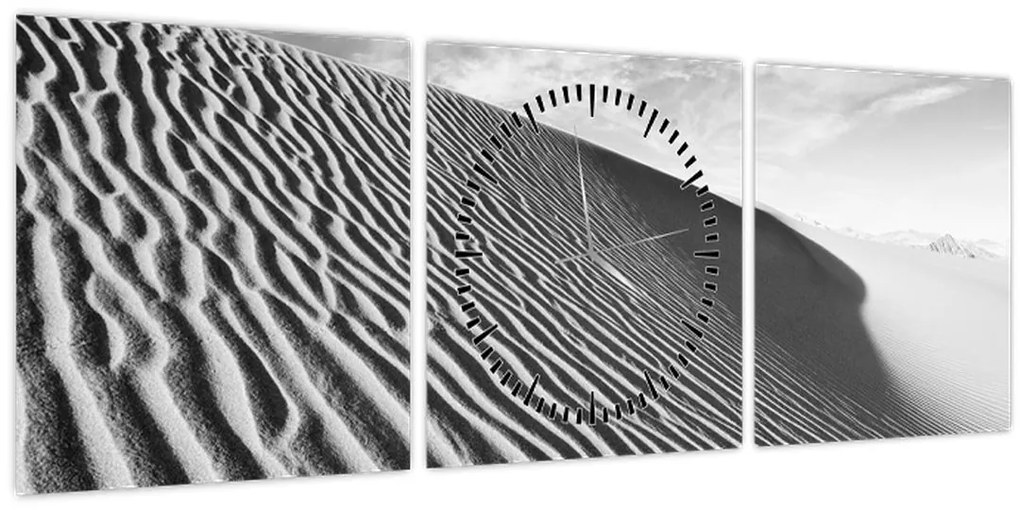 Tablou - Dună de nisip (cu ceas) (90x30 cm)