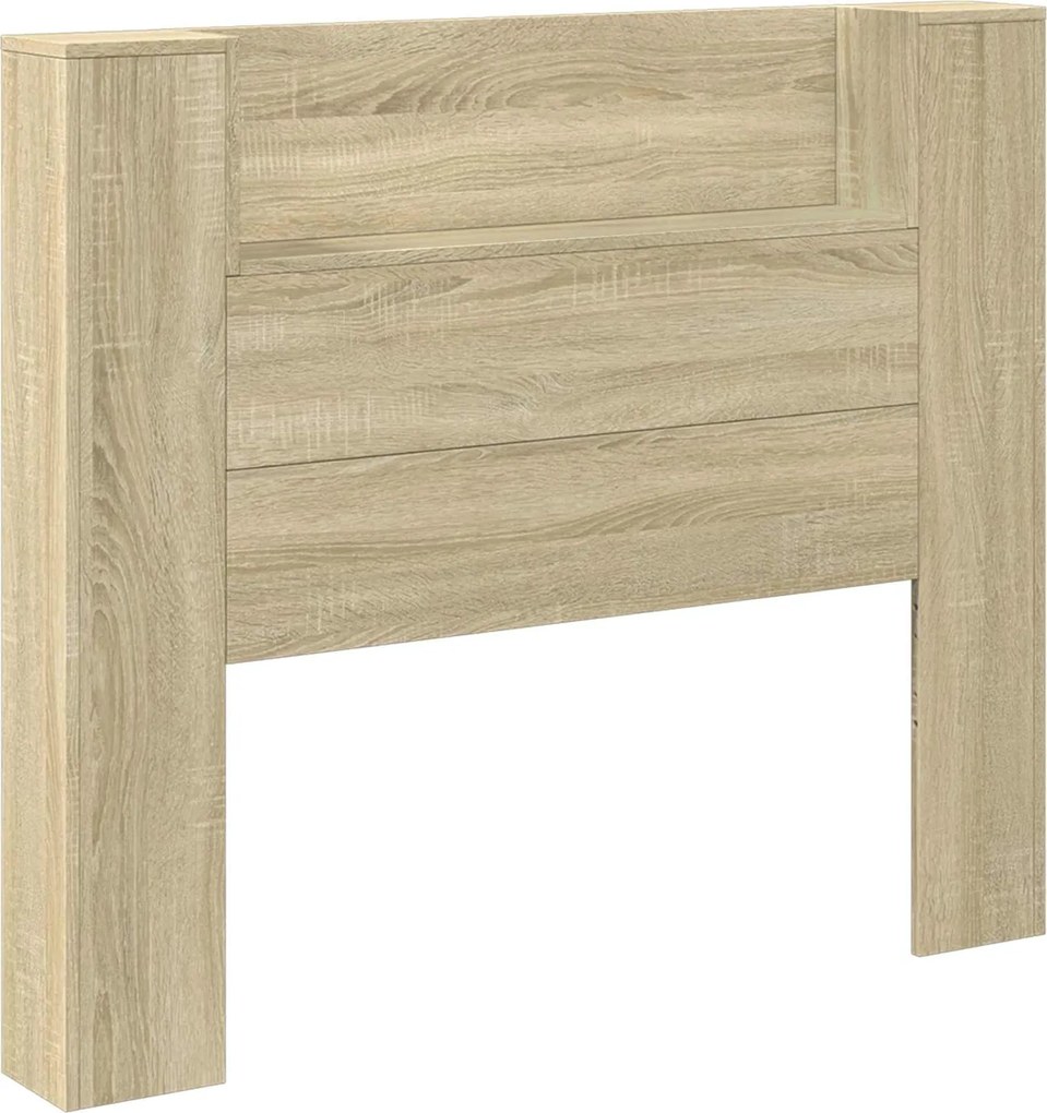 vidaXL Tăblie cap Stejar Sonoma 120 x 16,5 x 103,5 cm Lemn compozit