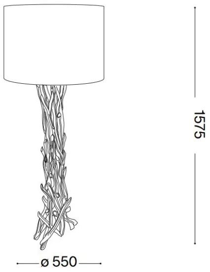 Lampadar Ideal Lux DRIFTWOOD 1xE27/60W/230V guava