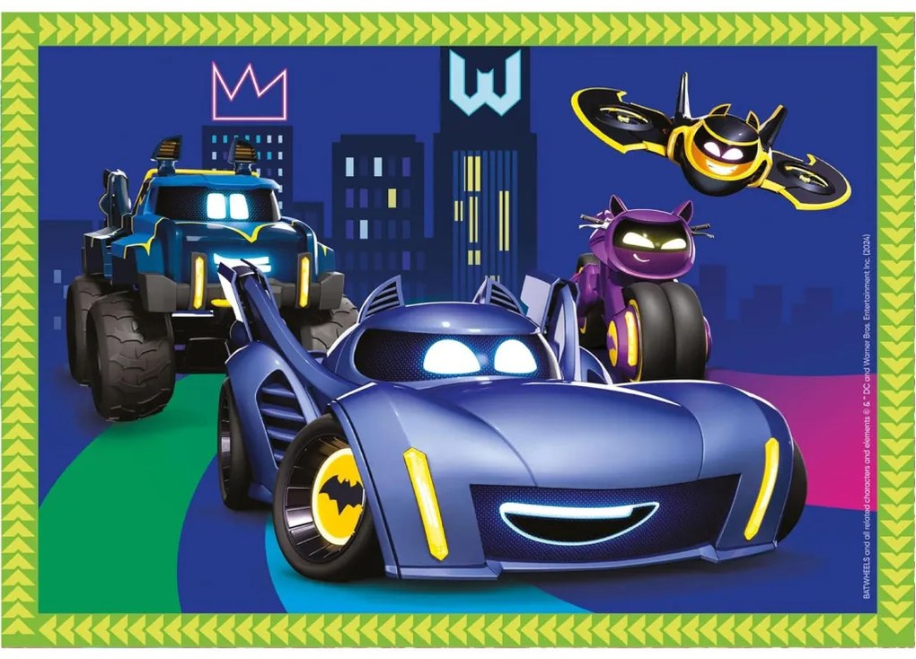 Batman Batwheels Puzzle 4 în 1 Clementoni