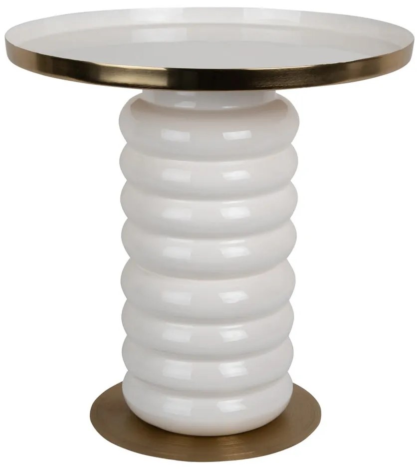 Măsuță auxiliară rotundă din metal ø 41 cm Ruby – Leitmotiv