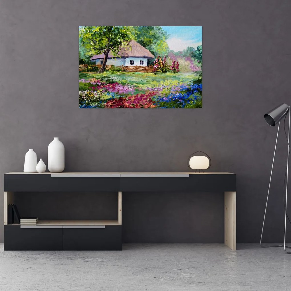 Tablou - Cabană (90x60 cm)