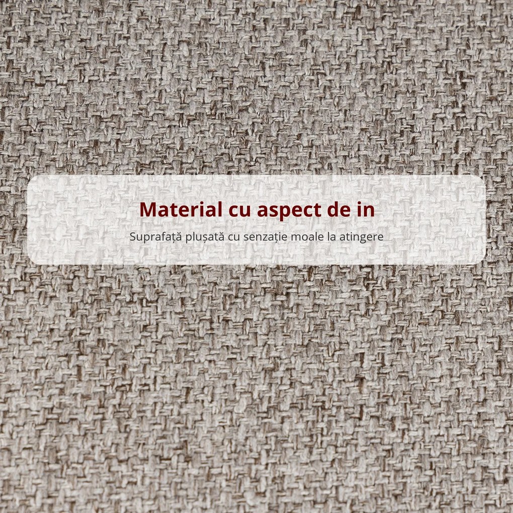 HOMCOM Set 2 Scaune de Bar cu Spătar și Suport pentru Picioare, Acoperire din Material Textil și Picioare din Oțel, Gri | Aosom Romania