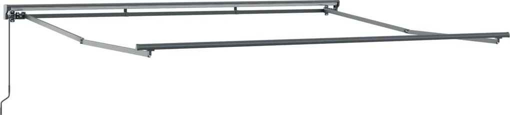 vidaXL Cortina Retractabilă Albastru și Alb 350 x 250 cm