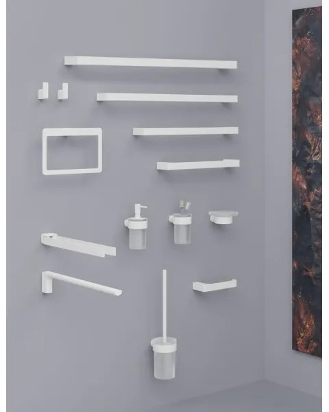 Gedy - Suport pentru hârtie igienică PIRENEI, alb mat